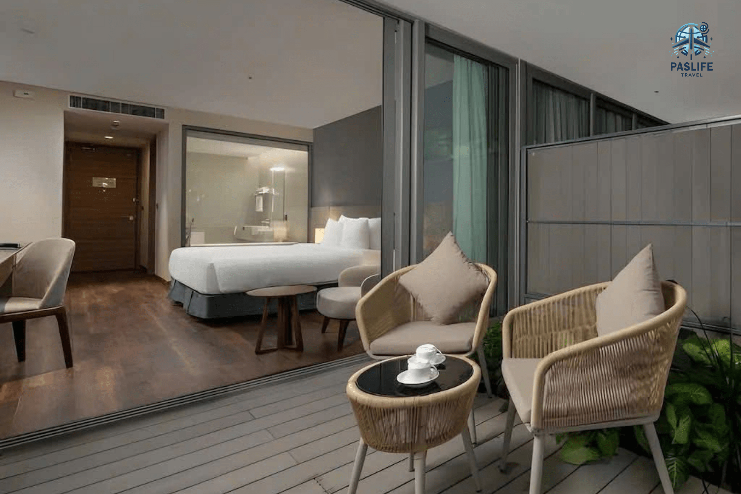Khách sạn đẹp ở Cát Bà phòng 1 giường tại khách sạn Flamingo