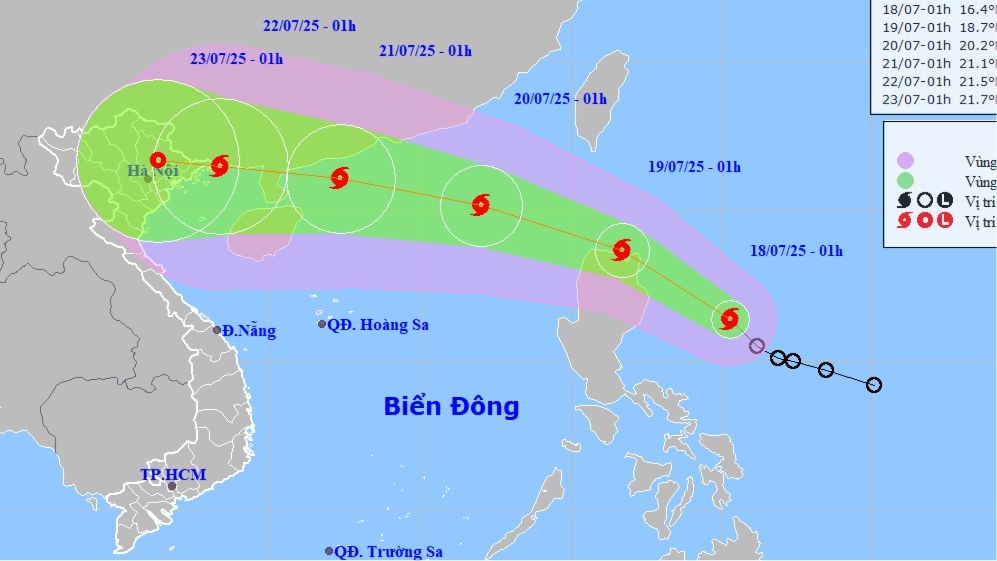 Cập Nhật Diễn Biến Cơn Bão Số 3